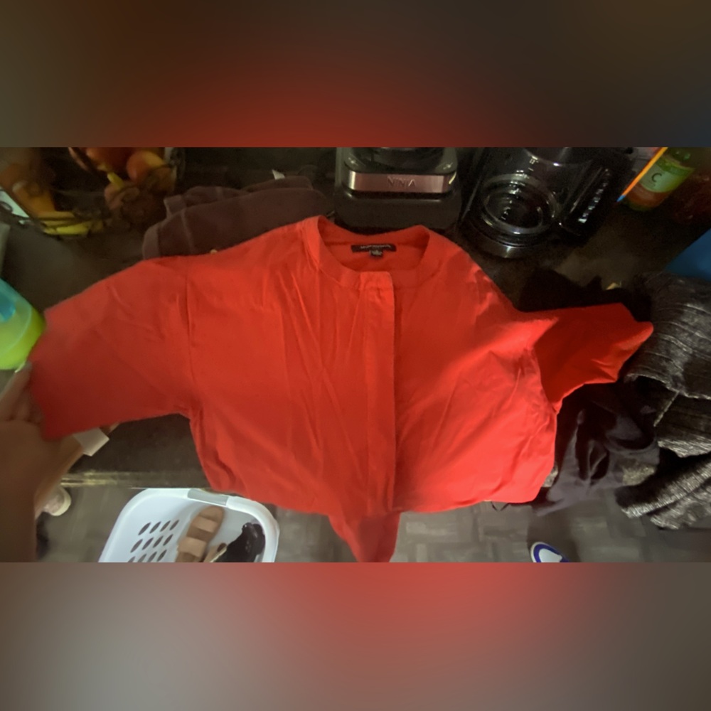 Red cotton dress